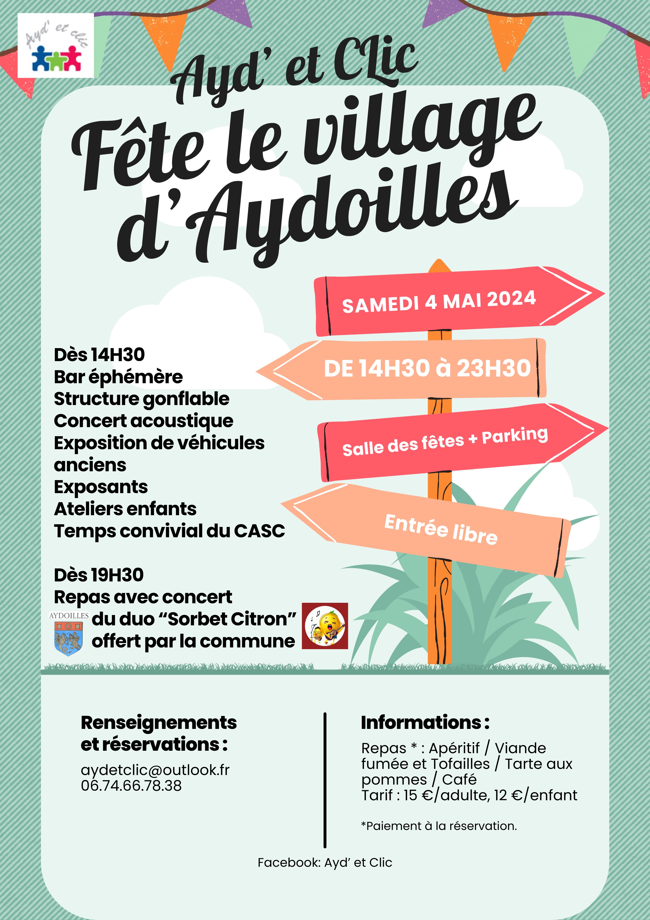 Ayd' et Clic fête le village