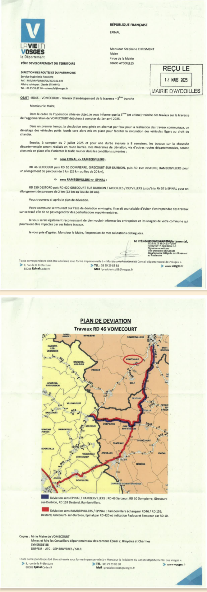 Travaux 