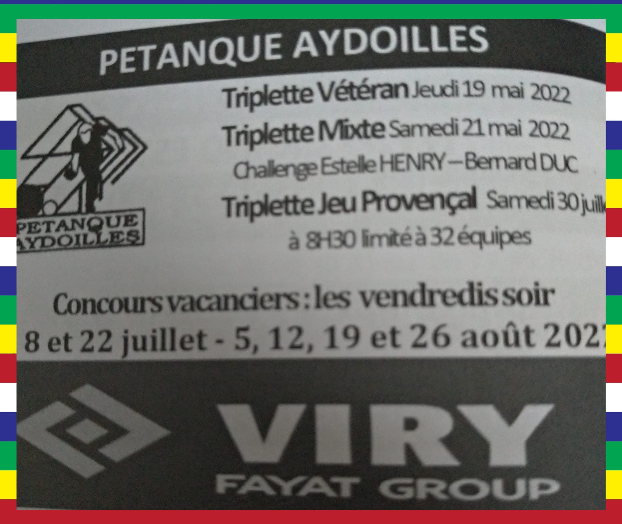 Pétanque Aydoilles
